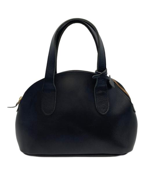 TIDE WAY（タイドウェイ）TIDE WAY (タイドウェイ) OIL SHRINK BOSTON ハンドバッグ　レザーバッグ ブラック サイズ:実寸参照の古着・服飾アイテム