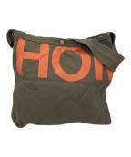 COMME des GARCONS HOMMEコムデギャルソン オム）の古着「キャンバストートバッグ　ショルダーバッグ」｜オリーブ