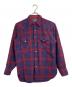 PENDLETON（ペンドルトン）の古着「70'ｓ ウールシャツ　ウエスタンシャツ　USA製」｜レッド×ネイビー