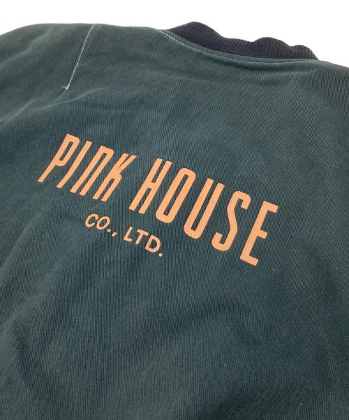 PINK HOUSE（ピンクハウス）PINK HOUSE (ピンクハウス) 中綿ジャケット ブラック サイズ:実寸参照の古着・服飾アイテム