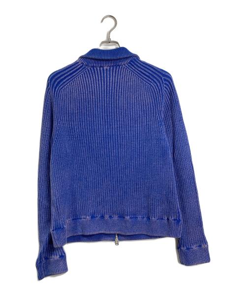 BIO（ビオ）BIO (ビオ) ドライバーズニット　コットンニット　ラグランニット ブルー サイズ:Lの古着・服飾アイテム