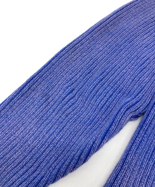 BIO（ビオ）BIO (ビオ) ドライバーズニット　コットンニット　ラグランニット ブルー サイズ:Lの古着・服飾アイテム