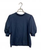 SEVEN TEN by MIHO KAWAHITOセブン テン バイ ミホ カワヒト）の古着「バルーンスリーブTシャツ」｜ネイビー