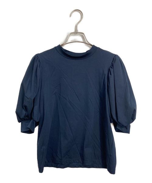 SEVEN TEN by MIHO KAWAHITO（セブン テン バイ ミホ カワヒト）SEVEN TEN by MIHO KAWAHITO (セブン テン バイ ミホ カワヒト) バルーンスリーブTシャツ ネイビー サイズ:Mの古着・服飾アイテム