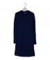 POLO RALPH LAUREN（ポロ・ラルフローレン）の古着「メリノウールケーブルニットワンピース」｜ネイビー