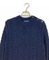 POLO RALPH LAUREN (ポロ・ラルフローレン) メリノウールケーブルニットワンピース ネイビー サイズ:FREE：6000円