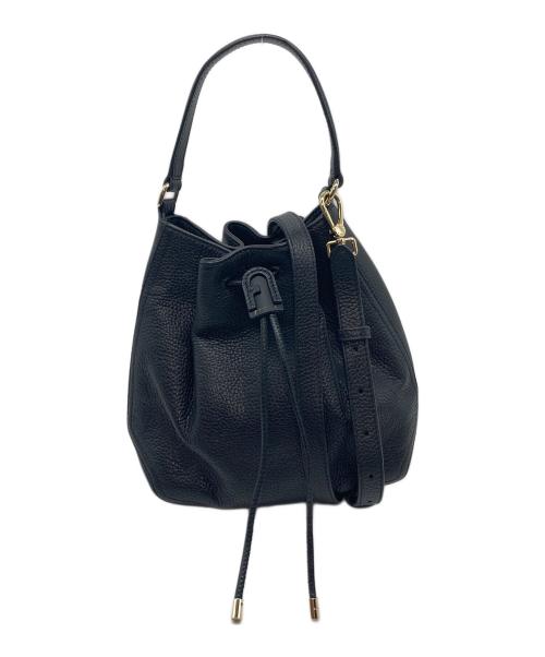 FURLA（フルラ）FURLA (フルラ) ハンドバッグ　レザーバッグ　ショルダーバッグ　 2WAY ブラック サイズ:実寸参照の古着・服飾アイテム