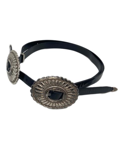 TOGA PULLA（トーガ プルラ）TOGA PULLA (トーガ プルラ) ダブルバックルコンチョベルト ブラック サイズ:実寸参照の古着・服飾アイテム