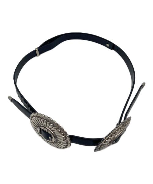 TOGA PULLA（トーガ プルラ）TOGA PULLA (トーガ プルラ) ダブルバックルコンチョベルト ブラック サイズ:実寸参照の古着・服飾アイテム