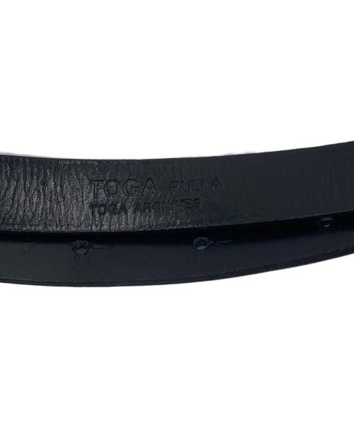 TOGA PULLA（トーガ プルラ）TOGA PULLA (トーガ プルラ) ダブルバックルコンチョベルト ブラック サイズ:実寸参照の古着・服飾アイテム
