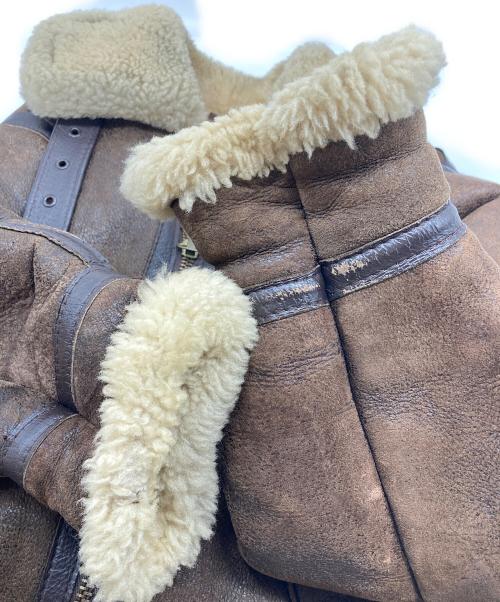 Schott（ショット）Schott (ショット) B-3 ムートンフライトジャケット　アウター　USA製 ブラウン サイズ:36の古着・服飾アイテム