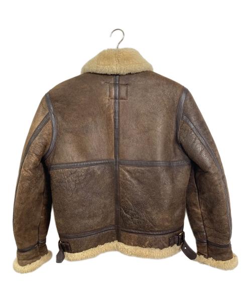 Schott（ショット）Schott (ショット) B-3 ムートンフライトジャケット　アウター　USA製 ブラウン サイズ:36の古着・服飾アイテム