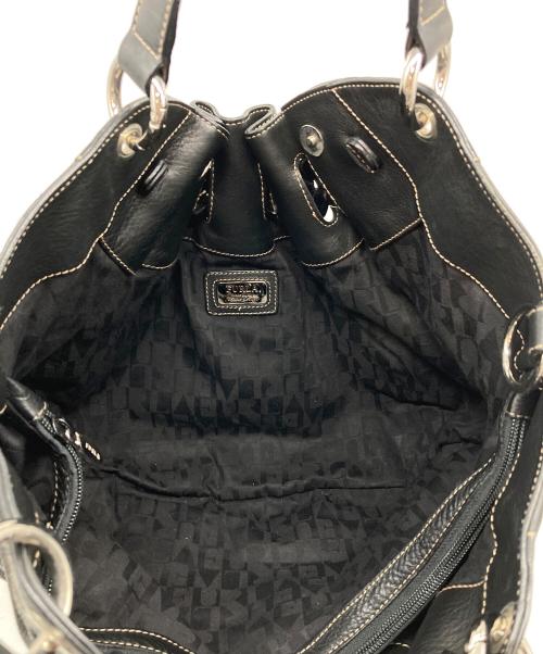 FURLA（フルラ）FURLA (フルラ) ギャザーワンショルダーバッグ　ギャザーバッグ　ハンドバッグ ブラック サイズ:実寸参照の古着・服飾アイテム