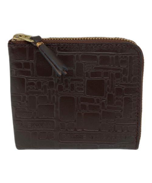 COMME des GARCONS（コムデギャルソン）COMME des GARCONS (コムデギャルソン) エンボルロゴコインケース　ミニ財布 ブラウン サイズ:実寸参照の古着・服飾アイテム