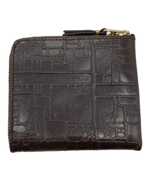 COMME des GARCONS（コムデギャルソン）COMME des GARCONS (コムデギャルソン) エンボルロゴコインケース　ミニ財布 ブラウン サイズ:実寸参照の古着・服飾アイテム