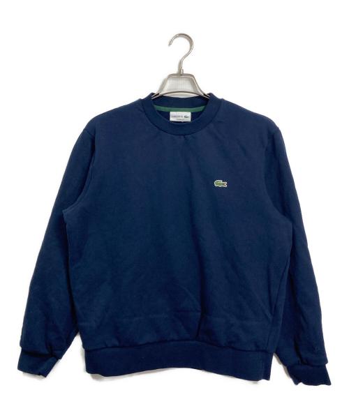 LACOSTE（ラコステ）LACOSTE (ラコステ) エッセンシャルクルーネックスウェット　パイル ネイビー サイズ:Lの古着・服飾アイテム