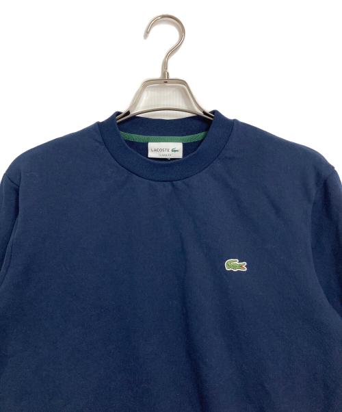 LACOSTE（ラコステ）LACOSTE (ラコステ) エッセンシャルクルーネックスウェット　パイル ネイビー サイズ:Lの古着・服飾アイテム