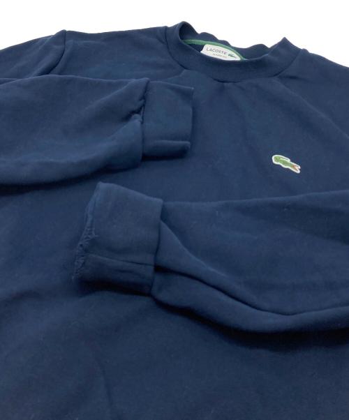 LACOSTE（ラコステ）LACOSTE (ラコステ) エッセンシャルクルーネックスウェット　パイル ネイビー サイズ:Lの古着・服飾アイテム