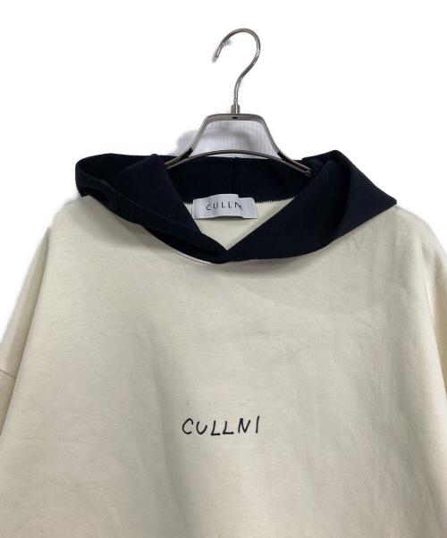 CULLNI（クルニ）CULLNI (クルニ) STUDIOUS (ステュディオス) DJ松永 コラボ 別注 SIGN HOODY ホワイト×ブラック サイズ:2の古着・服飾アイテム