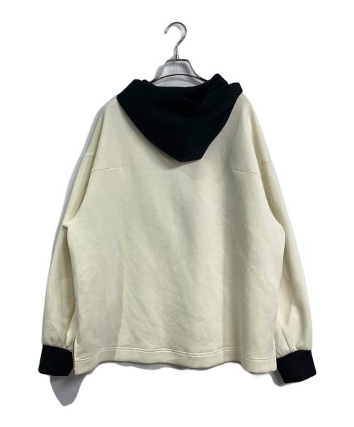 CULLNI（クルニ）CULLNI (クルニ) STUDIOUS (ステュディオス) DJ松永 コラボ 別注 SIGN HOODY ホワイト×ブラック サイズ:2の古着・服飾アイテム