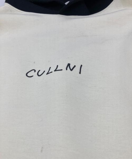 CULLNI（クルニ）CULLNI (クルニ) STUDIOUS (ステュディオス) DJ松永 コラボ 別注 SIGN HOODY ホワイト×ブラック サイズ:2の古着・服飾アイテム