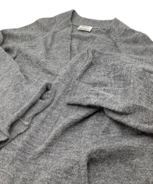 Acne studios（アクネ ストゥディオズ）Acne studios (アクネ ストゥディオズ) ウールアルパカカーデ　イタリア グレー サイズ:XXSの古着・服飾アイテム