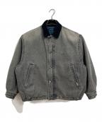 NAUTICAノーティカ）の古着「ヴィンテージ加工 デニムジャケット　中綿デニムジャケット　アウター」｜グレー
