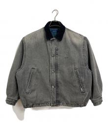 NAUTICA（ノーティカ）の古着「ヴィンテージ加工 デニムジャケット　中綿デニムジャケット　アウター」｜グレー