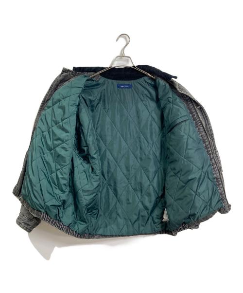 NAUTICA（ノーティカ）NAUTICA (ノーティカ) ヴィンテージ加工 デニムジャケット　中綿デニムジャケット　アウター グレー サイズ:Mの古着・服飾アイテム