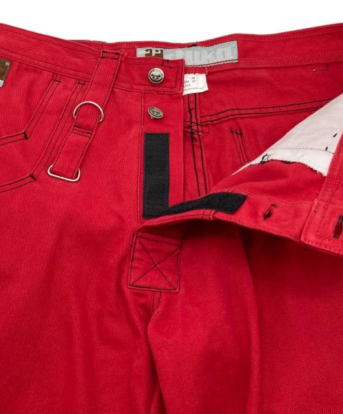 stuka（ストゥーカ）stuka (ストゥーカ) カーゴパンツ レッド サイズ:38の古着・服飾アイテム