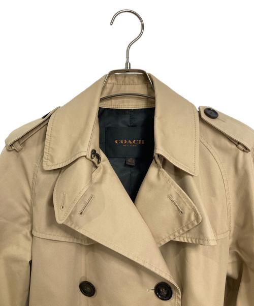 COACH（コーチ）COACH (コーチ) トレンチコート　アウター　ライトアウター ベージュ サイズ:XSの古着・服飾アイテム