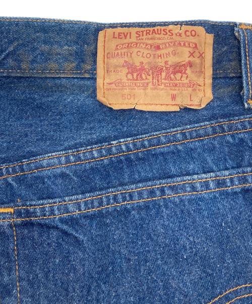 LEVI'S（リーバイス）LEVI'S (リーバイス) usa製 501デニムパンツ 89年1月製造　653工場　ナイロンフットボタン　ミントコンディション　ボタン裏653 インディゴ サイズ:W38L34の古着・服飾アイテム