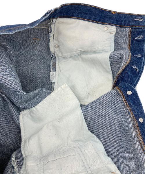 LEVI'S（リーバイス）LEVI'S (リーバイス) usa製 501デニムパンツ 89年1月製造　653工場　ナイロンフットボタン　ミントコンディション　ボタン裏653 インディゴ サイズ:W38L34の古着・服飾アイテム