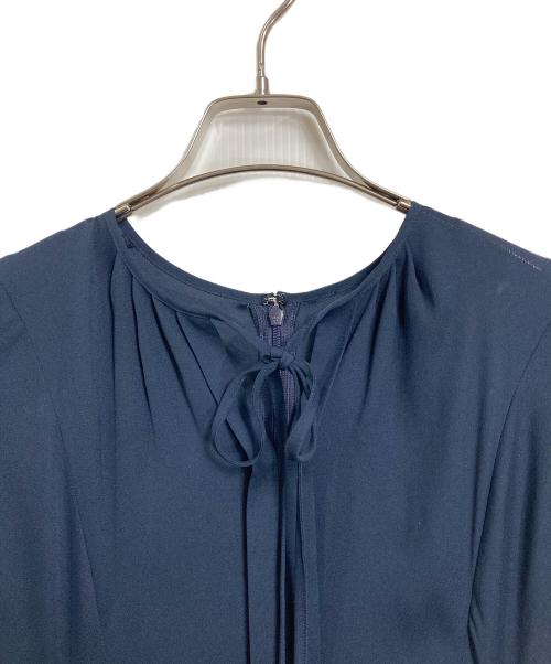 CELFORD（セルフォード）CELFORD (セルフォード) プリーツワンピース　ロングワンピース　セレモニー　日本製 ネイビー サイズ:36の古着・服飾アイテム