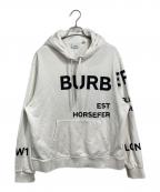 BURBERRYバーバリー）の古着「Horseferry hoodie　パーカー　フーディー　ホースフェリープリント」｜ホワイト