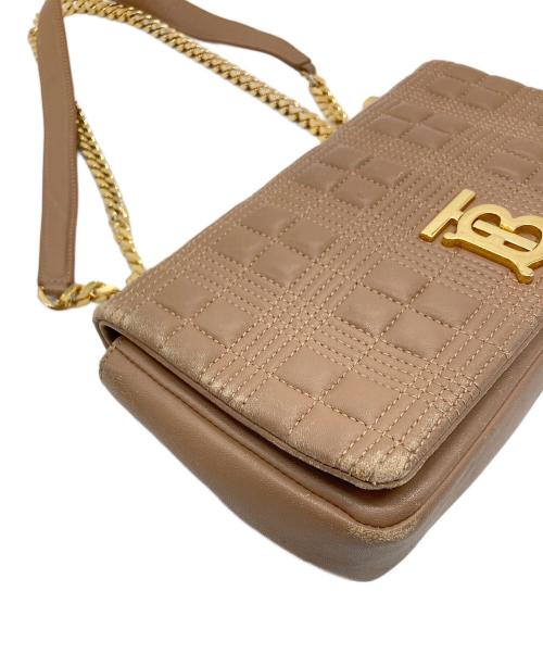 BURBERRY（バーバリー）BURBERRY (バーバリー) キルティング ローラバッグ　ショルダーバッグ ベージュ サイズ:実寸参照の古着・服飾アイテム