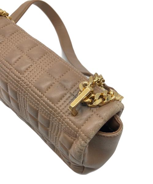 BURBERRY（バーバリー）BURBERRY (バーバリー) キルティング ローラバッグ　ショルダーバッグ ベージュ サイズ:実寸参照の古着・服飾アイテム