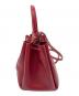 BURBERRY (バーバリー) ミニ TBバケットバッグ　ショルダーバッグ　レザーバッグ レッド サイズ:実寸参照：30000円