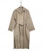 AURALEEオーラリー）の古着「SELVEDGE WEATHER CLOTH LONGSHIRT DRESS 長袖ワンピース」｜ベージュ