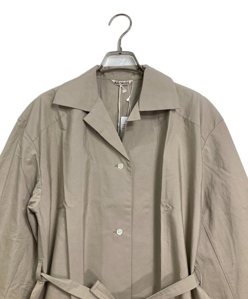 AURALEE（オーラリー）AURALEE (オーラリー) SELVEDGE WEATHER CLOTH LONGSHIRT DRESS 長袖ワンピース ベージュ サイズ:1 未使用品の古着・服飾アイテム