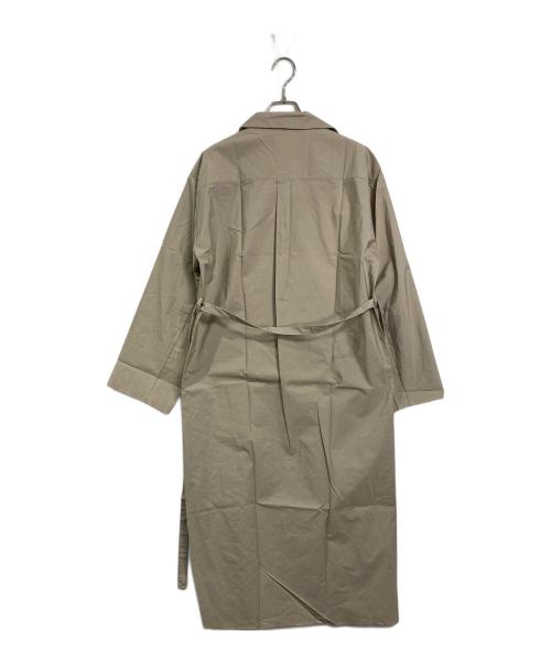 AURALEE（オーラリー）AURALEE (オーラリー) SELVEDGE WEATHER CLOTH LONGSHIRT DRESS 長袖ワンピース ベージュ サイズ:1 未使用品の古着・服飾アイテム