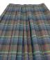 中古・古着 AURALEE (オーラリー) SUPER LIGHT WOOL CHECK PLEATED SKIRT プリーツスカート グリーン×ブラウン サイズ:L：8000円
