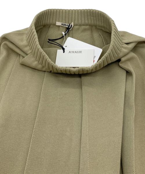 AURALEE（オーラリー）AURALEE (オーラリー) DRY COTTON KNIT PLEATED SKIRT ベージュ サイズ:1 未使用品の古着・服飾アイテム