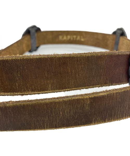 KAPITAL（キャピタル）KAPITAL (キャピタル) レザーベルト ブラウンの古着・服飾アイテム