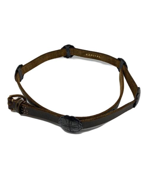 KAPITAL（キャピタル）KAPITAL (キャピタル) レザーベルト ブラウンの古着・服飾アイテム
