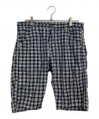 EVISUエヴィス）の古着「ハーフパンツ　チェック」｜ネイビー