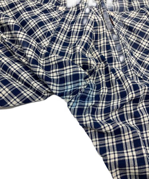 EVISU（エヴィス）EVISU (エヴィス) ハーフパンツ　チェック ネイビー サイズ:34の古着・服飾アイテム