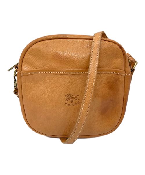 IL BISONTE（イル ビゾンテ）IL BISONTE (イル ビゾンテ) ショルダーバッグ　ミニバッグ　レザーバッグ　イタリア製 ブラウン サイズ:実寸参照の古着・服飾アイテム