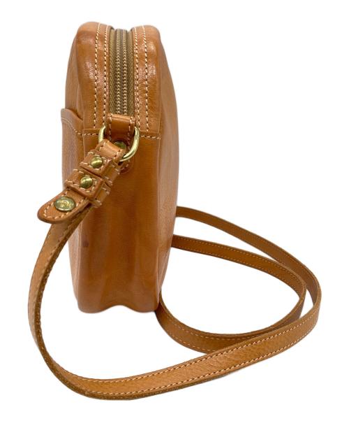 IL BISONTE（イル ビゾンテ）IL BISONTE (イル ビゾンテ) ショルダーバッグ　ミニバッグ　レザーバッグ　イタリア製 ブラウン サイズ:実寸参照の古着・服飾アイテム