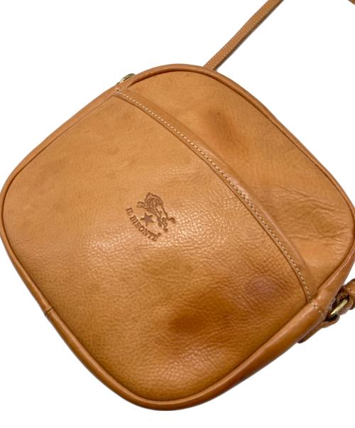 IL BISONTE（イル ビゾンテ）IL BISONTE (イル ビゾンテ) ショルダーバッグ　ミニバッグ　レザーバッグ　イタリア製 ブラウン サイズ:実寸参照の古着・服飾アイテム